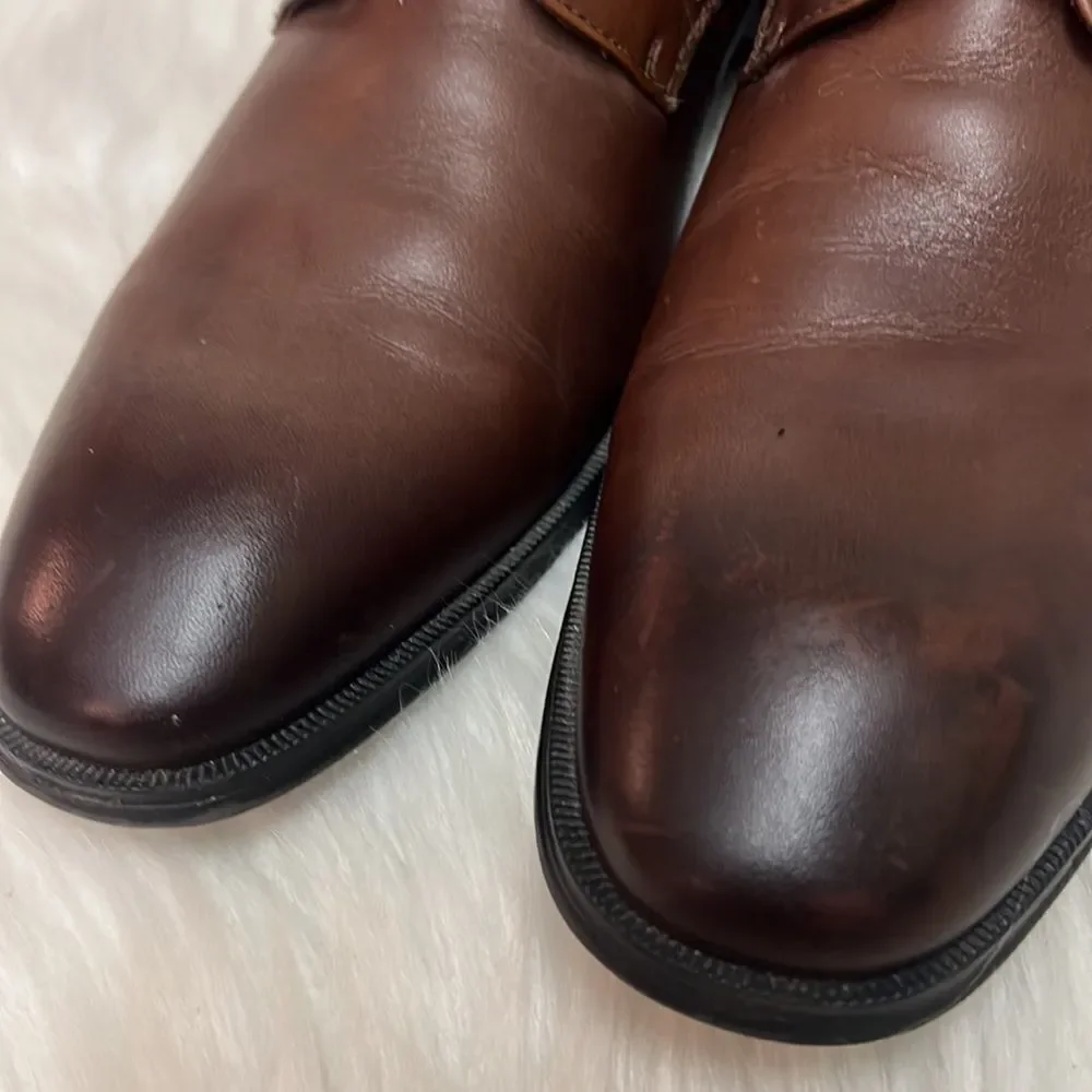 Collection by Michael Strahan Brown Leather Dress Shoes Size‎ 10 B27